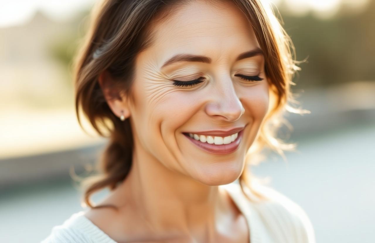 UK woman experiencing wellbeing after using My EstroGem